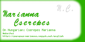 marianna cserepes business card